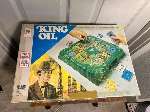Milton Bradley KING OIL Game Complete Vintage 1974