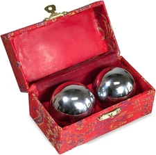 Japanbargain 3297, Chinese Baoding Balls Hand Therapy Exercise Stress Relief Bal