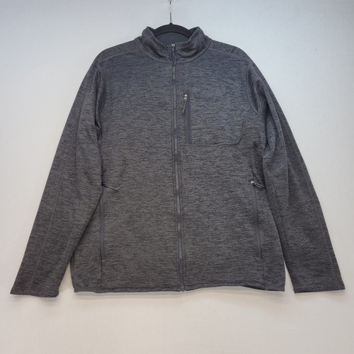 The North Face Quarter Zip Pullover Mens Large Gray Fleece Heathered Activewear