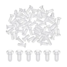 60Pcs M4x10mm Plastic Phillips Machine Screws, Insulated PC Countersunk Screws