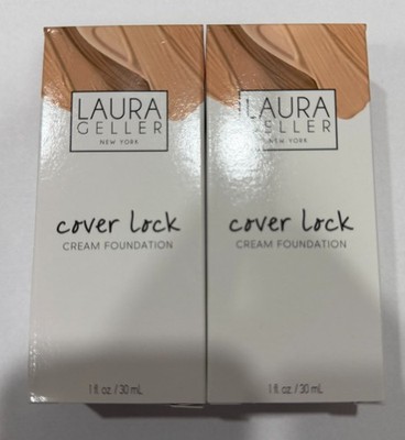 PACK OF 2 - Laura Geller Cover Lock Cream Foundation - Sand 1oz/30mL