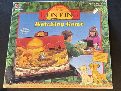 The Lion King Matching Game by Milton Bradley 1994 Edition 