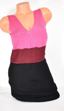 Women's Metaphor Pink/Maroon & Black Sweater Dress Size M NWT