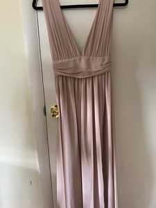 heavenly hues blush maxi dress