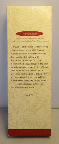 Hallmark Larry Bird Celtics 1996 adorno de Navidad de baloncesto - nuevo en caja - Imagen 2 de 4