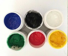 Silk Screen Supply 6 Colors Screen Printing Plastisol Ink 1.1LB/Bottle DIY