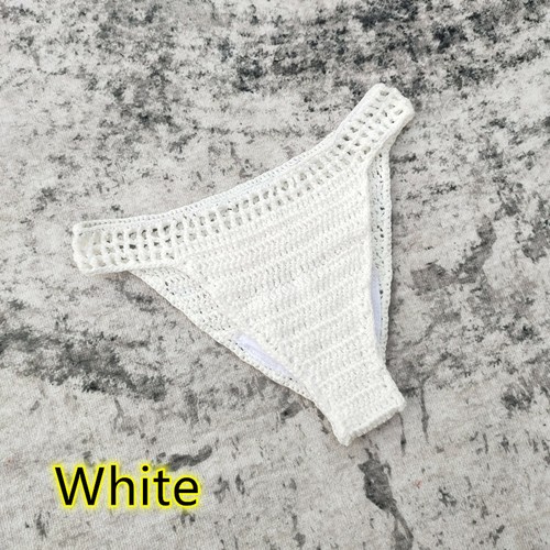Women Crochet Shorts Stretch Waist Casual Beach Bandage Bikini Cheeky Bottom - Picture 6 of 16
