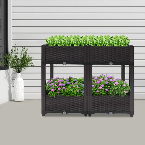 Pflanztisch Hochbeet Anzuchttisch Frühbeet Pflanz Blumen Kasten Topf Gewächshaus