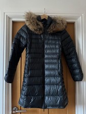Duvetica Coat Charcoal Grey With Fur Trim Was £500+ When New