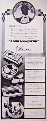 PRESSEWERBUNG 1928 DORIN FÜR HERR TOILETTENCREME WEICHSPULVER