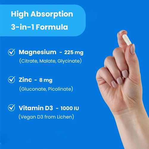 Magnesium Zink und Vitamin D3 Kapseln - Bild 2 von 4