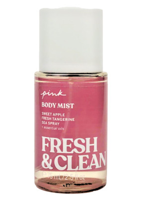VICTORIA S SECRET PINK FRESH & CLEAN FRAGRANCE BODY MIST SPRAY SPLASH 2.5 oz