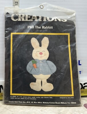 CREATIONS Phil The Rabbit Needlecraft Plush Bear Kit #3560 DIY Arts ...