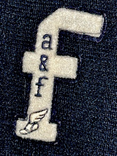 Abercrombie Fitch Kids Unisex Teens Cardigan Letterman Sweater School Emblem - Picture 3 of 17