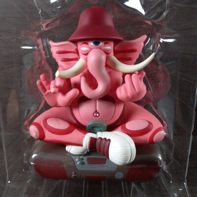 Red Boombox Ganesh Doze Green x Kid Robot Vinyl Art Figure - In