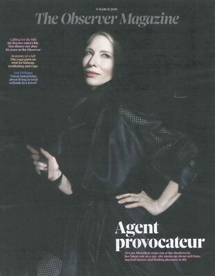 Observer Magazine Cate Blanchett, Nigel Havers, Noel Fitzpatrick, Fashion 9.3.25
