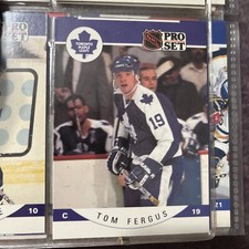 1990-91 Pro Set Hockey Card Tom Fergus Toronto Maple Leafs #279
