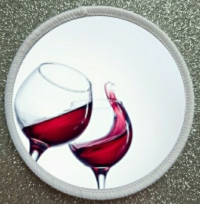 3'' Weingläser Feier Jubel Sublimation Bügeln/Aufnähen Patch Abzeichen 