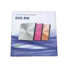 External CD DVD Drive USB 3.0 Portable CD DVD +/-RW Transfer for Laptop/Black
