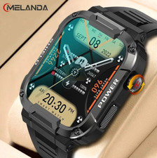 Smart Watch Outdoor Military for Men and Women Kids Bluetooth Call, Waterproof 
