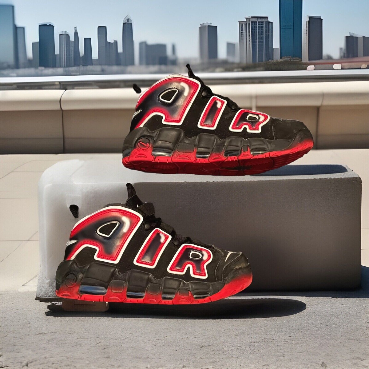 NIKE AIR MORE UPTEMPO 96 モアテン ピッペン NIKE AIR MORE UPTEMPO 96' PIPPEN LASER- CRIMSON/BLACK MENS