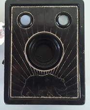 1938 Bear Photo Special Service 6X9 Metal Box Camera Golden Bear Art Deco Ansco