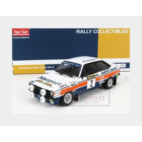 1:18 SUNSTAR Ford Escort Rs1800 #2 Rally South Pacific New Zealand 1977 SS4665 M - Image 2 of 2