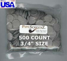 500+ Count 3/4" Stainless Steel Pipe Screens HIGHEST QUALITY STILL MADE IN USA!