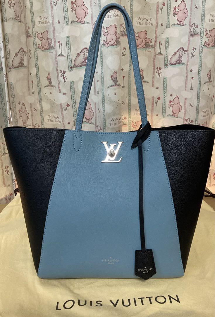 LOUIS VUITTON Rock Me Hippo Tote Bag Bicolor Blue Black LOUIS VUITTON Rock Me Hippo Tote Bag Bicolor Blue Black