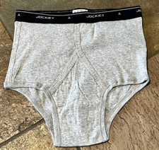 Men's JOCKEY 32 Gray Classic Low Rise Cotton Y Front Bikini Brief  638 Tagged