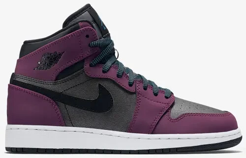 Air Jordan 1 Retro High GG Gr. 8Y Mulberry Blue Lagoon Dark Grey Black 332148-505 - Bild 2 von 5