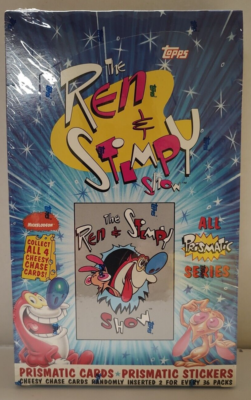 TOPPS 1993 THE REN & STIMPY SHOW PRISMATIC TRADING CARDS BOX