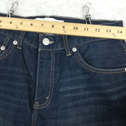 Levi's Big Boys Jeans 505 Regular Fit Straight Leg Blue Denim Dark Wash 18 - Picture 4 of 10
