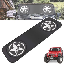 Front Windshield Sunshade Sun Shade Star for 1987-2022 Jeep Wrangler JK TJ LJ