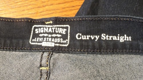 Levi Strauss Signature Gold Curvy Straight Jeans Fits 10L - Picture 11 of 12