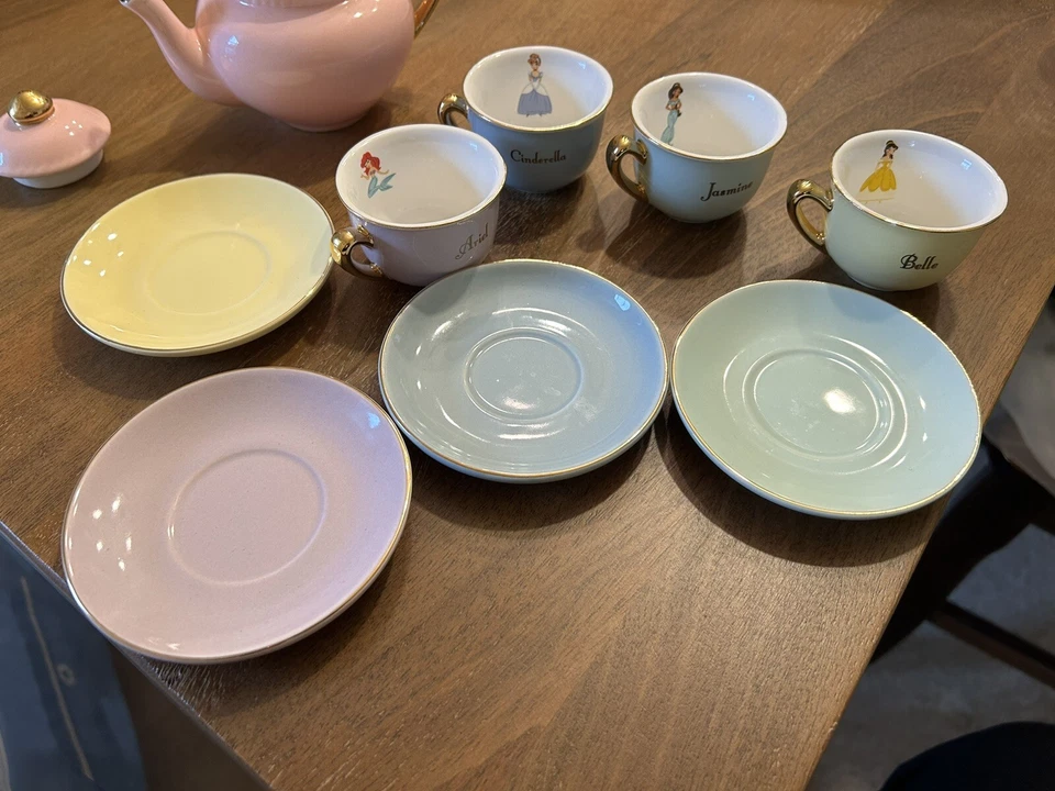 Disney Pottery Barn Kids Princess Tea Set Plus Tea Sandwiches - Image 4 of 4