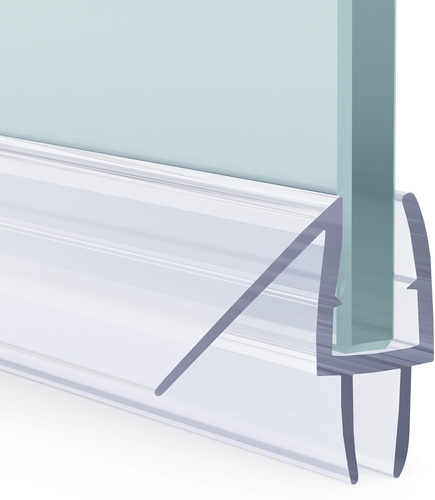 Shower Door Bottom Seal for 1/4 Inch Glass 47.25 Inches (15.75 Inches * 3), 3 Se - Picture 11 of 12