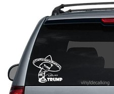 ANTI TRUMP DONALD PISS PEE ON DECAL STICKER Calvin Mexican President
