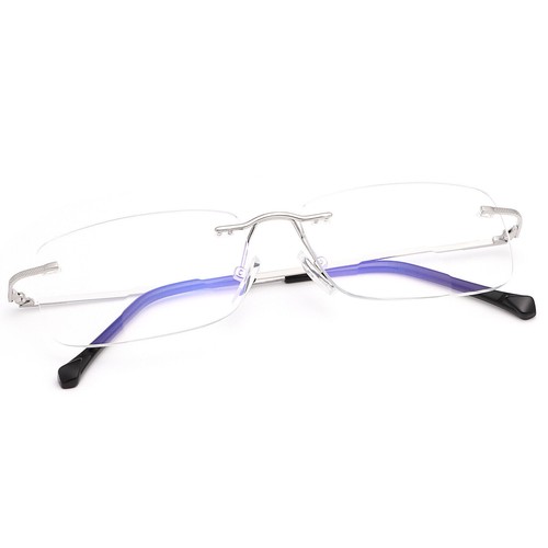 NEW Rimless Clear Bifocal Reading Glasses Anti Blue Light for Men Women +1.0~4.0 - Picture 25 of 36