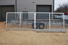 Einfahrtstor B 600 x H 103-220cm Doppelstabmatten 2D 656mm Gartentor Tor 6m
