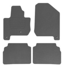 Veloursfußmatten für Kia Soul II EV Elektro Bj. 2014 - 2019 Automatten GRAU PREM