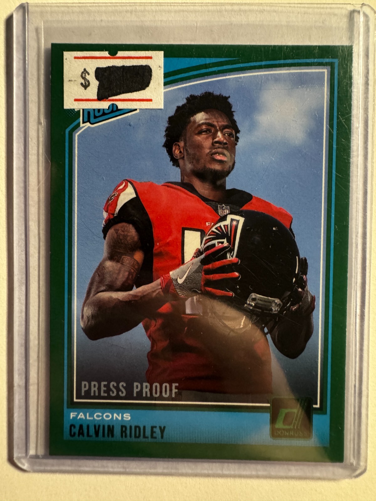 K264,615 - 2018 Donruss Press Proof Green #311 Calvin Ridley RR