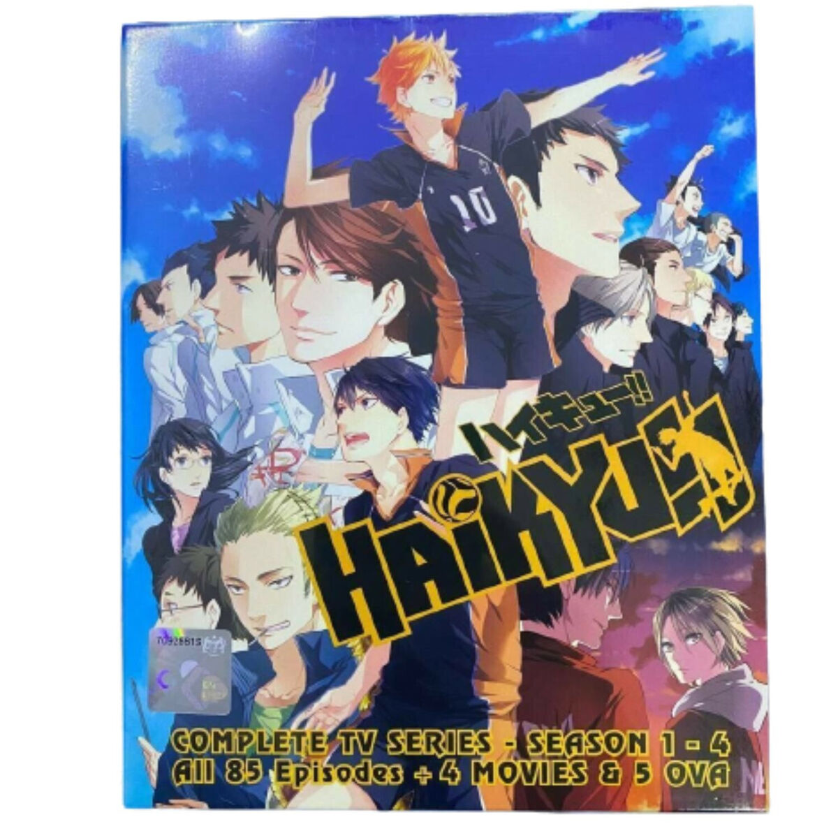 Dvd Haikyuu Anime Season 1-4 Dub Complete Box set + Movie 5 OVA