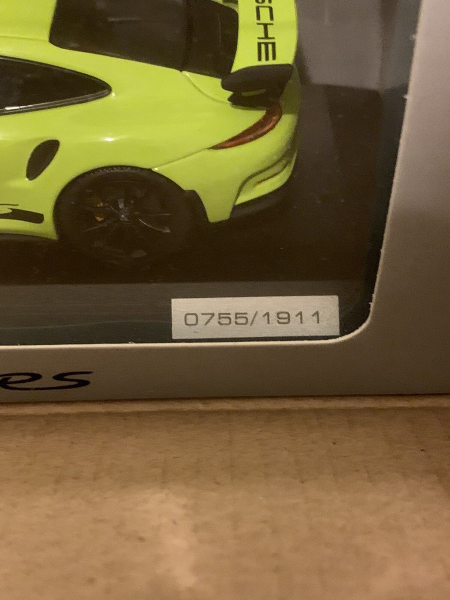 Minichamps CA 04318003 - Porsche 911 (991) GT3 R Jaune/Vert 2017 - 1/43 Série Limitée 131/250