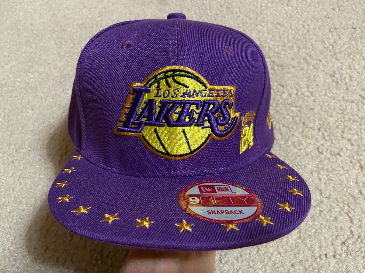 NEWERA LOSANGELES LAKERS KOBEBRYANT キャップ Rare! Los Angeles Lakers KOBE BRYANT New Era 9FIFTY original