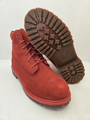 Red Timberland\'s Size 6.5 Timberland® Premium 6-Inch Boot - Big Kid - Red | Journeys main image 3