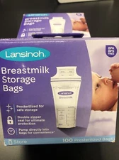 Lansinoh Breastmilk Breast Pump Storage Bag - 20470 - 100 count