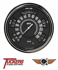 1949-50 Ford 49 Car Shoebox Black Series Gauge Cluster Classic Instruments Fc49b
