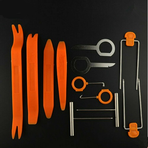 Car CD Remove install Tool 12 in1 Interior Trim Panel Dash Audio Stereo - Picture 2 of 12