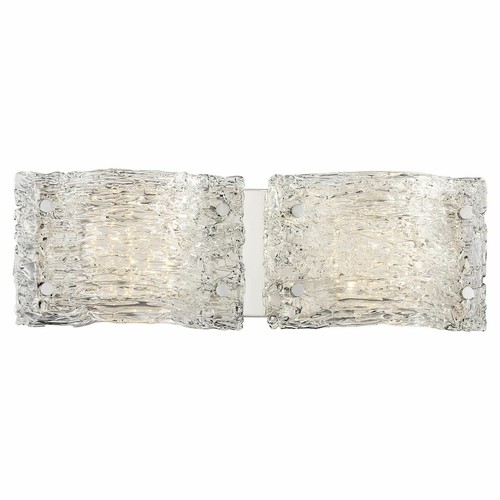 George Kovacs P5282-077-L Forest Ice Chrome LED Bathroom Vanity Light